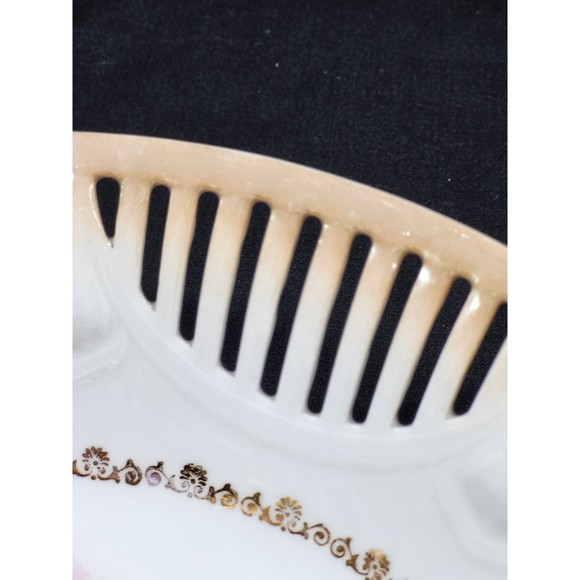 Vintage Bavarian Reticulated Bowl Carl Schumann - Picture 5 of 8